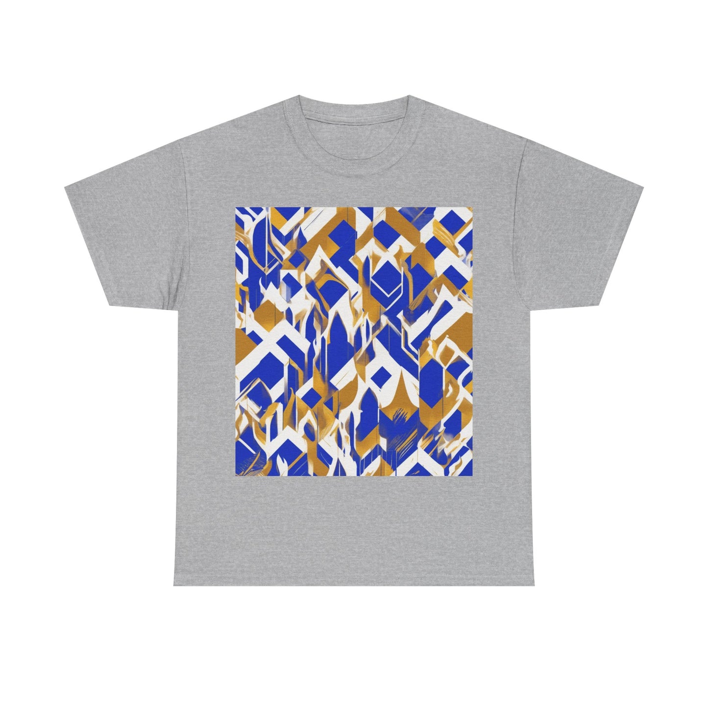 boostlete-field-day-icon-flame-glitch-geometric-0090 — Unisex Heavy Cotton Tee (Gildan 5000)