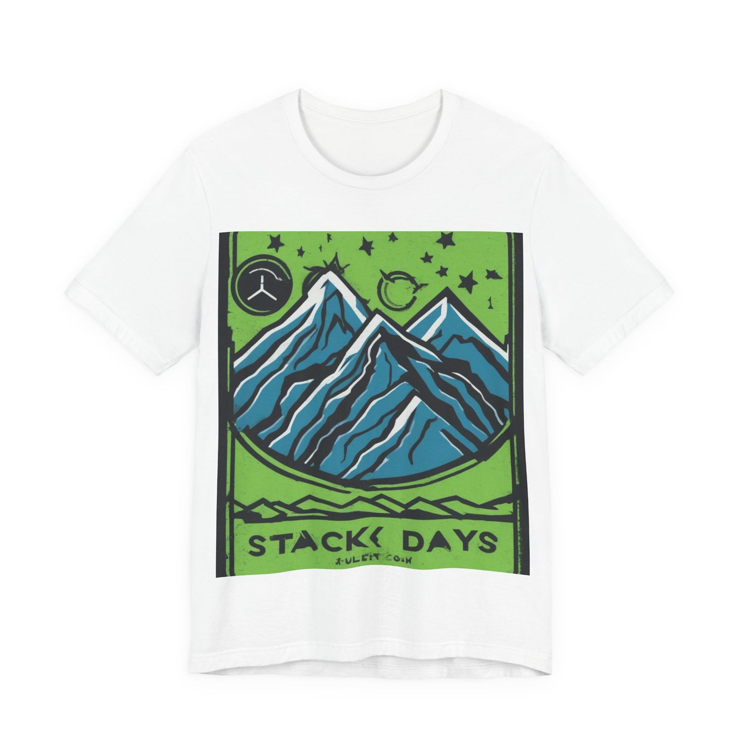 boostlete-pr-season-icon-mountain-grainy-badge-0154 — Unisex Jersey Short Sleeve (B+C 3001)