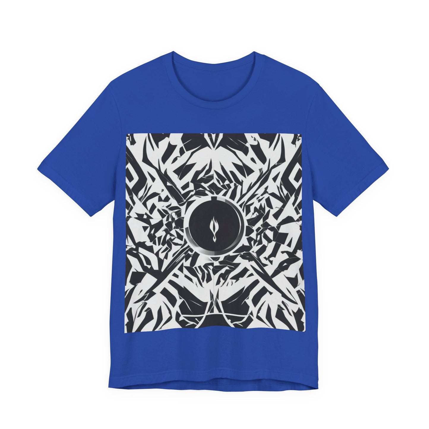 boostlete-am-crew-icon-flame-matte-geometric-0286 — Unisex Jersey Short Sleeve (B+C 3001)