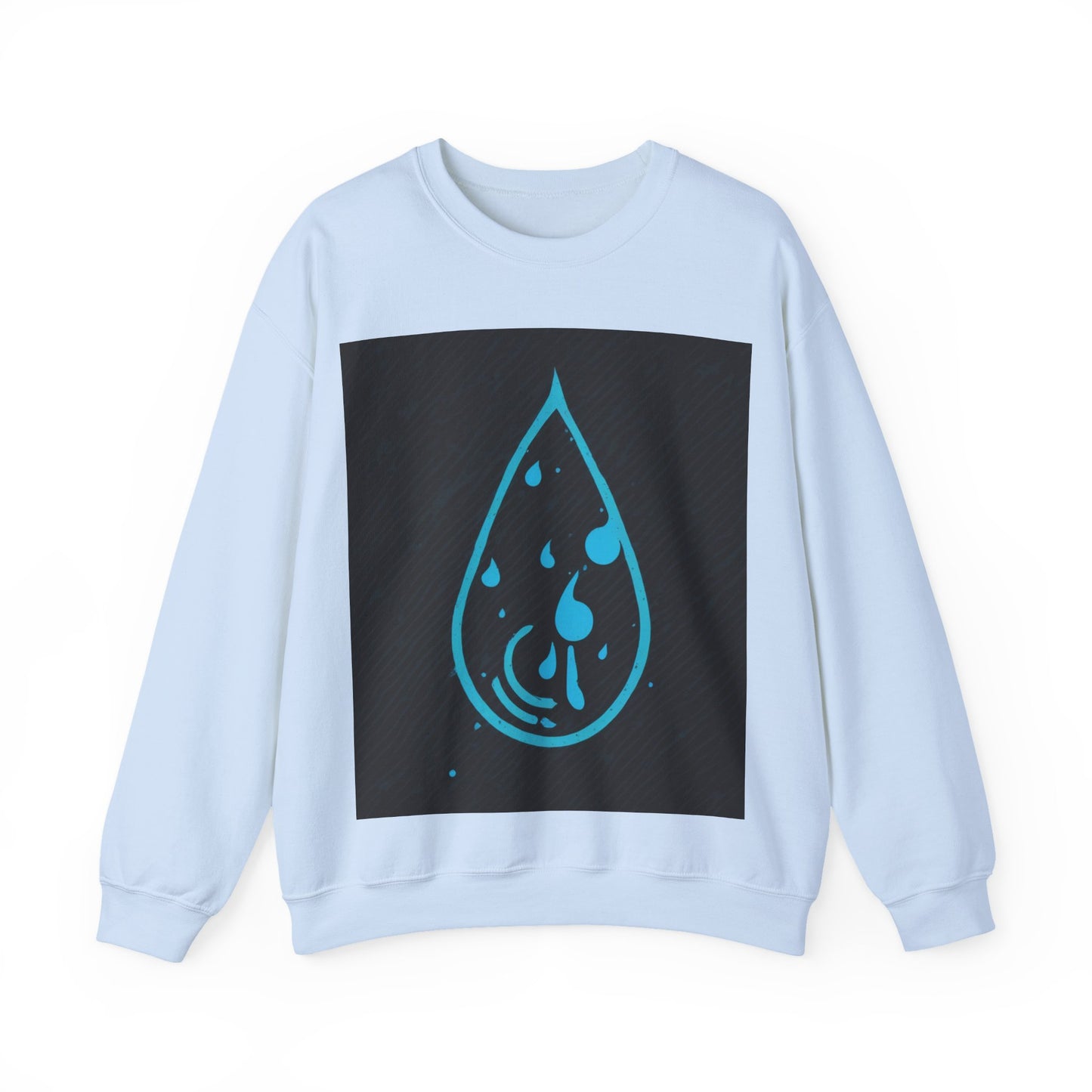 boostlete-iron-intent-icon-water-grainy-vector-0762 — Unisex Heavy Blend Crewneck (G18000)