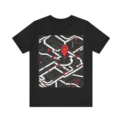 boostlete-am-crew-icon-map-matte-isometric-0094 — Unisex Jersey Short Sleeve (B+C 3001)