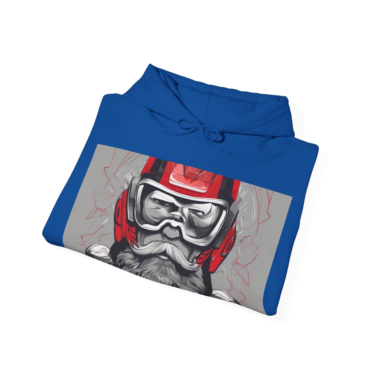 boostlete-pr-season-type-calm-is-a-superpower-outline-over-solid-isometric-0413 — Unisex Heavy Blend Hooded Sweatshirt (Gildan)