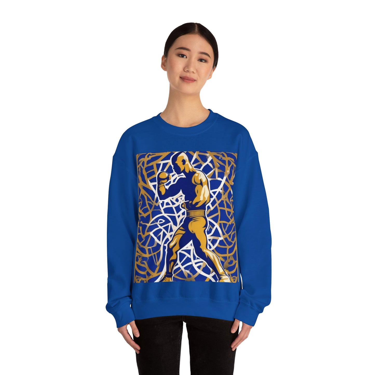 boostlete-field-day-scene-boxer-offset-paper-0776 — Unisex Heavy Blend Crewneck (G18000)