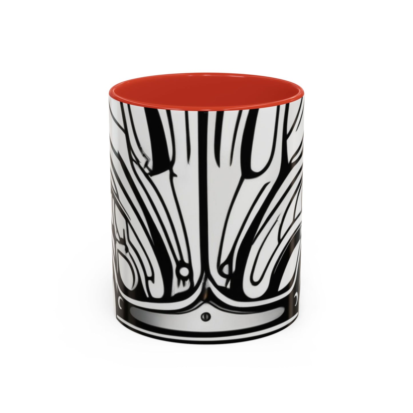 boostlete-boost-mode-icon-crown-offset-line-art-0190 — Accent Mug 11oz/15oz