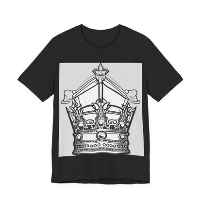 boostlete-quiet-power-icon-crown-outline-badge-0130 — Unisex Jersey Short Sleeve (B+C 3001)