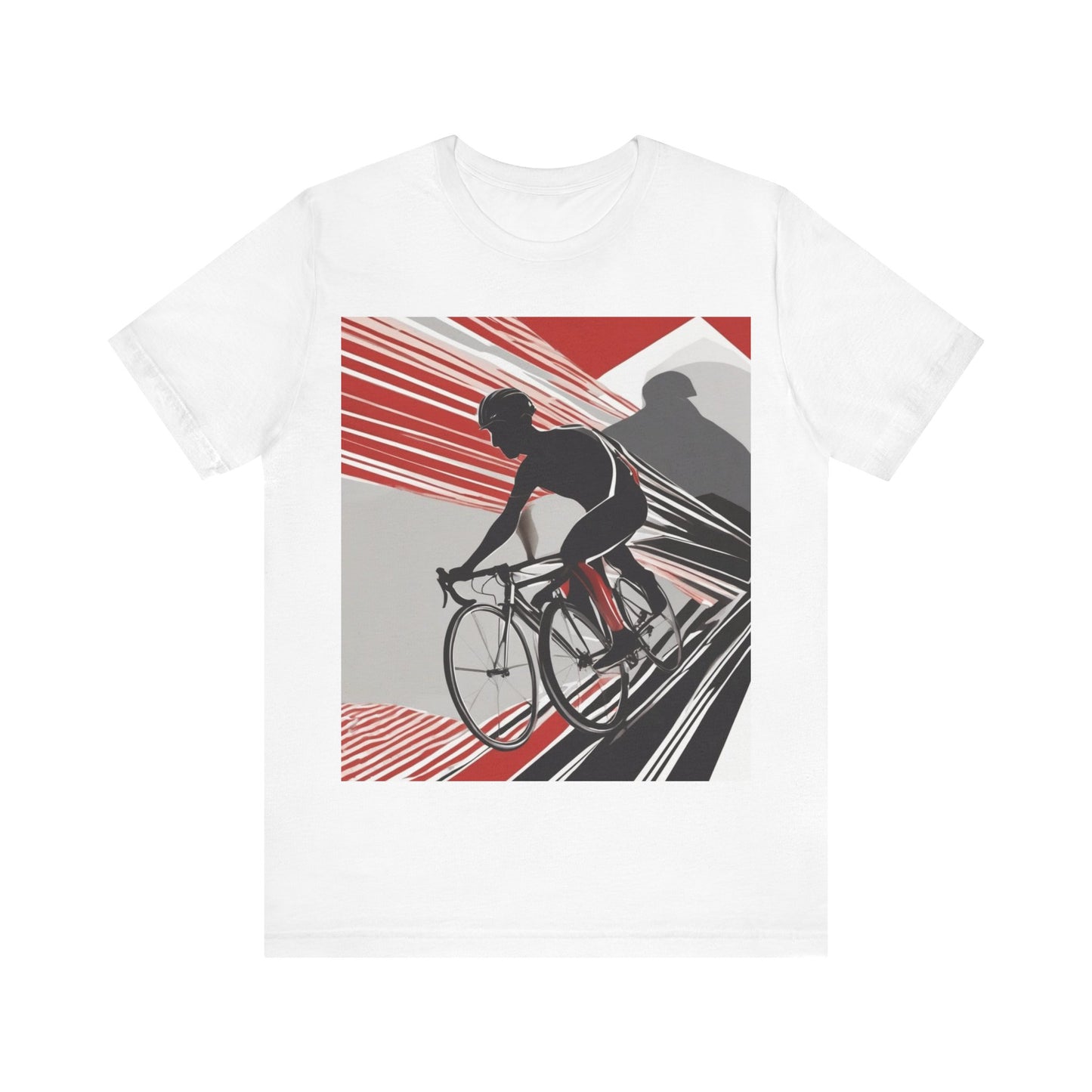 boostlete-boost-mode-scene-cyclist-speed-geometric-0208 — Unisex Jersey Short Sleeve (B+C 3001)
