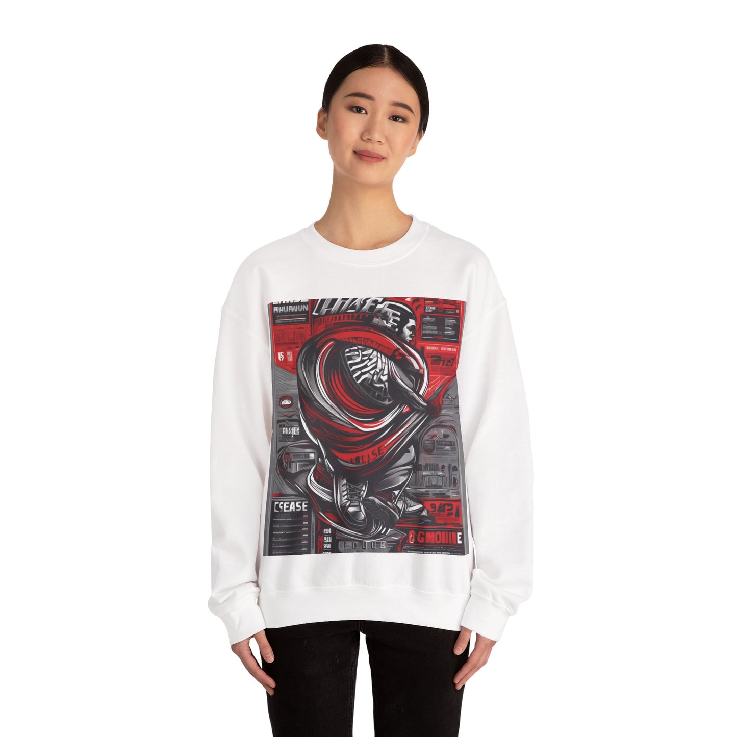 boostlete-field-day-type-chase-capacity-big-monoline-0813 — Unisex Heavy Blend Crewneck (G18000)