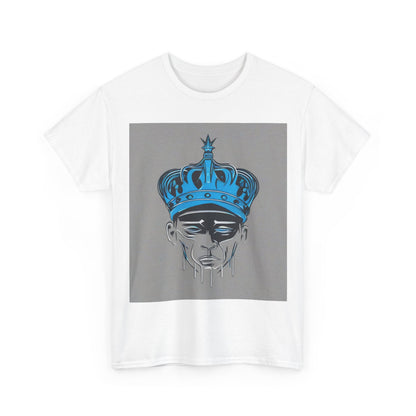 boostlete-am-crew-icon-crown-grainy-monoline-0022 — Unisex Heavy Cotton Tee (Gildan 5000)