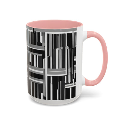 boostlete-recovery-progress-pattern-barcode-isometric-1023 — Accent Mug 11/15oz