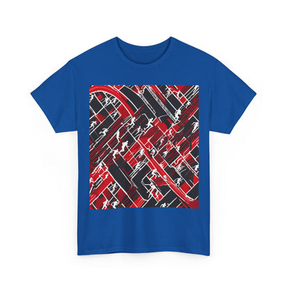 boostlete-pr-season-scene-marathoner-outline-modern-0124 — Unisex Heavy Cotton Tee (Gildan 5000)