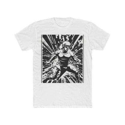 boostlete-field-day-scene-sprinter-halftone-bold-0148 — Unisex Cotton Crew Tee (NL 3600)