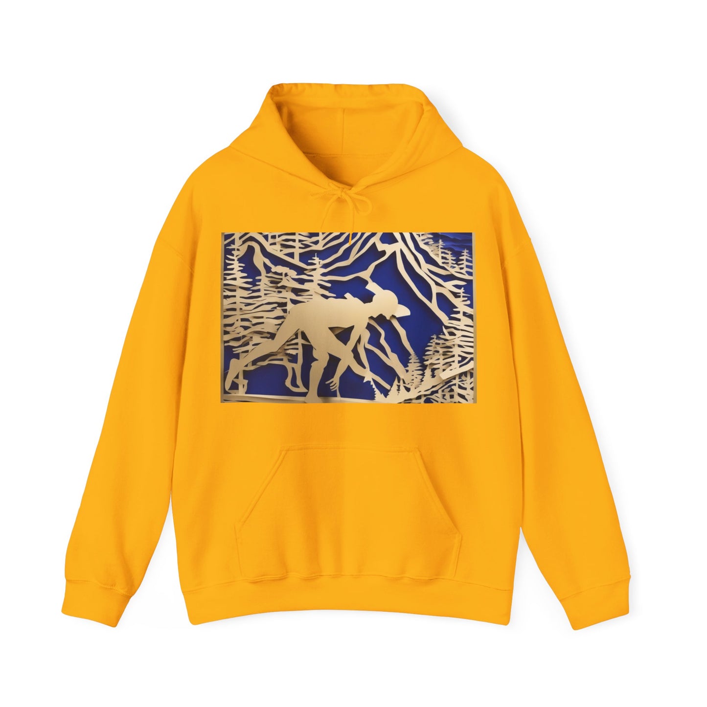 boostlete-recovery-progress-scene-trail-3d-paper-0176 — Unisex Heavy Blend Hooded Sweatshirt (Gildan)