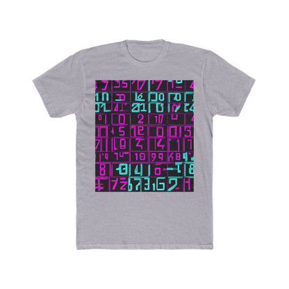 boostlete-iron-intent-pattern-plate-number-retro-0227 — Unisex Cotton Crew Tee (NL 3600)