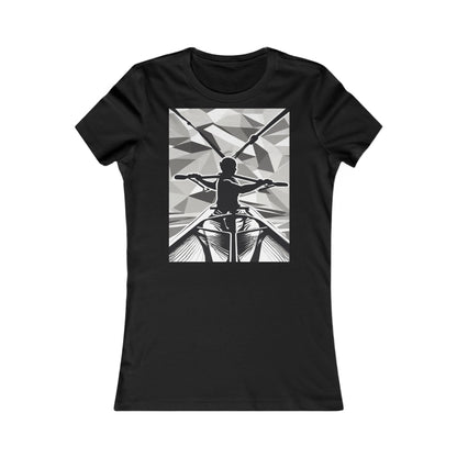 boostlete-am-crew-scene-rower-outline-geometric-0060 — Women's Favorite Tee (B+C 6004)