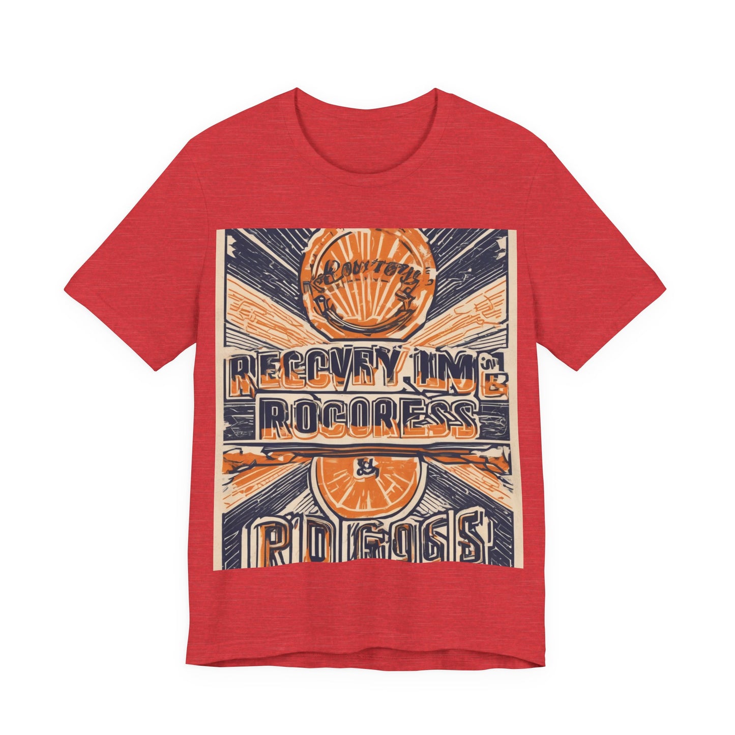 boostlete-boost-mode-type-recovery-progress-outline-over-solid-badge-0161 — Unisex Jersey Short Sleeve (B+C 3001)