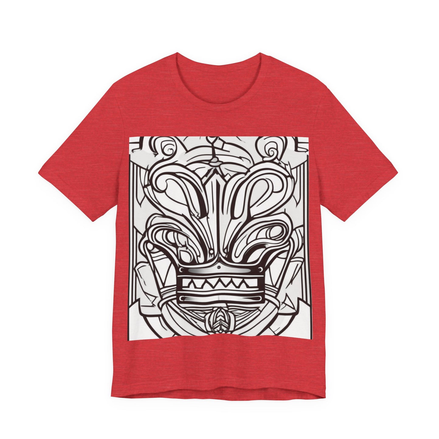 boostlete-boost-mode-icon-crown-offset-line-art-0190 — Unisex Jersey Short Sleeve (B+C 3001)