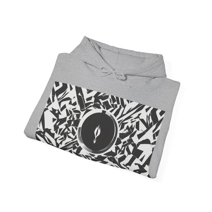 boostlete-am-crew-icon-flame-matte-geometric-0286 — Unisex Heavy Blend Hooded Sweatshirt (Gildan)