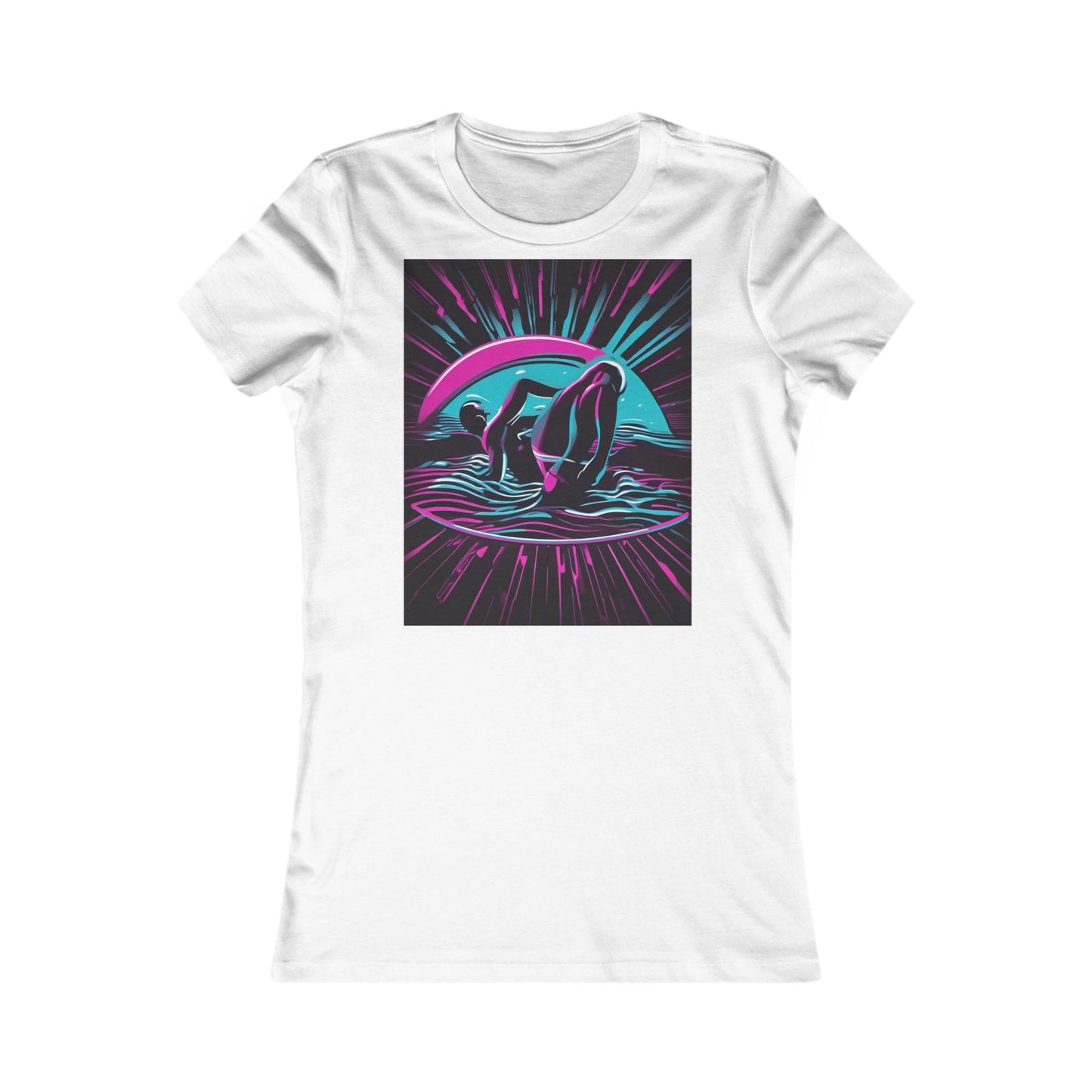 boostlete-pr-season-icon-swimmer-duotone-bold-0126 — Women's Favorite Tee (B+C 6004)