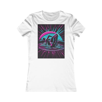boostlete-pr-season-icon-swimmer-duotone-bold-0126 — Women's Favorite Tee (B+C 6004)
