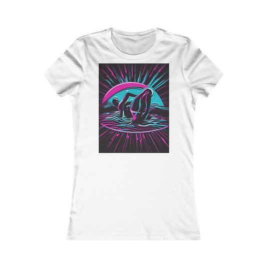 boostlete-pr-season-icon-swimmer-duotone-bold-0126 — Women's Favorite Tee (B+C 6004)