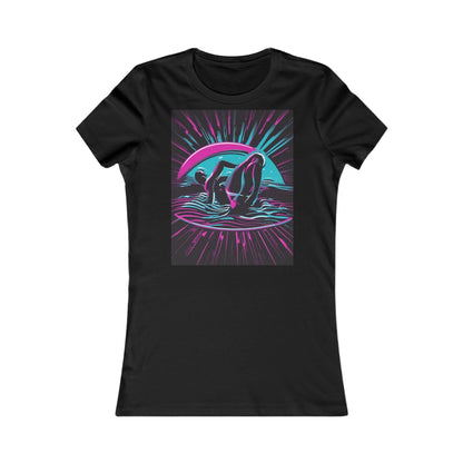boostlete-pr-season-icon-swimmer-duotone-bold-0126 — Women's Favorite Tee (B+C 6004)