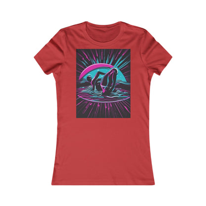boostlete-pr-season-icon-swimmer-duotone-bold-0126 — Women's Favorite Tee (B+C 6004)
