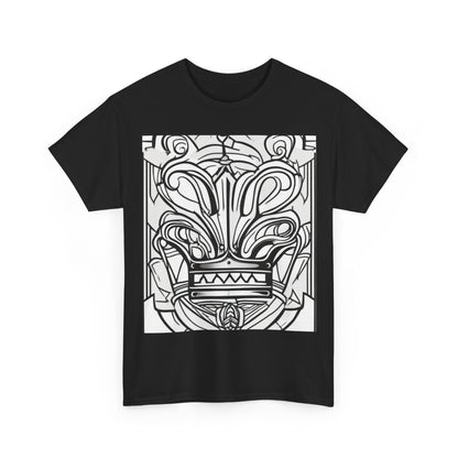 boostlete-boost-mode-icon-crown-offset-line-art-0190 — Unisex Heavy Cotton Tee (Gildan 5000)