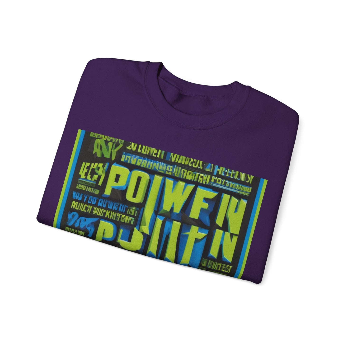 boostlete-am-crew-type-power-in-quiet-arc-paper-1481 — Unisex Heavy Blend Crewneck (G18000)