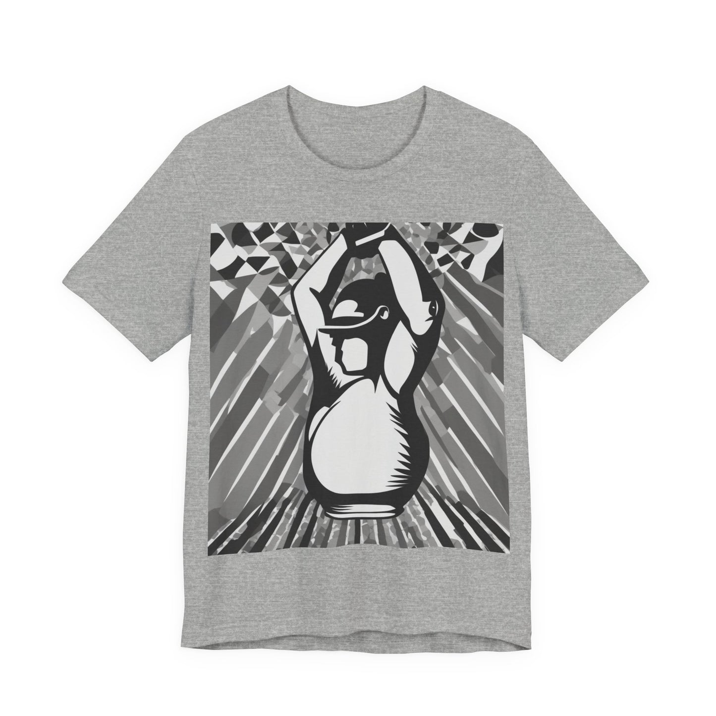 boostlete-iron-intent-scene-kettlebell-grainy-modern-0276 — Unisex Jersey Short Sleeve (B+C 3001)