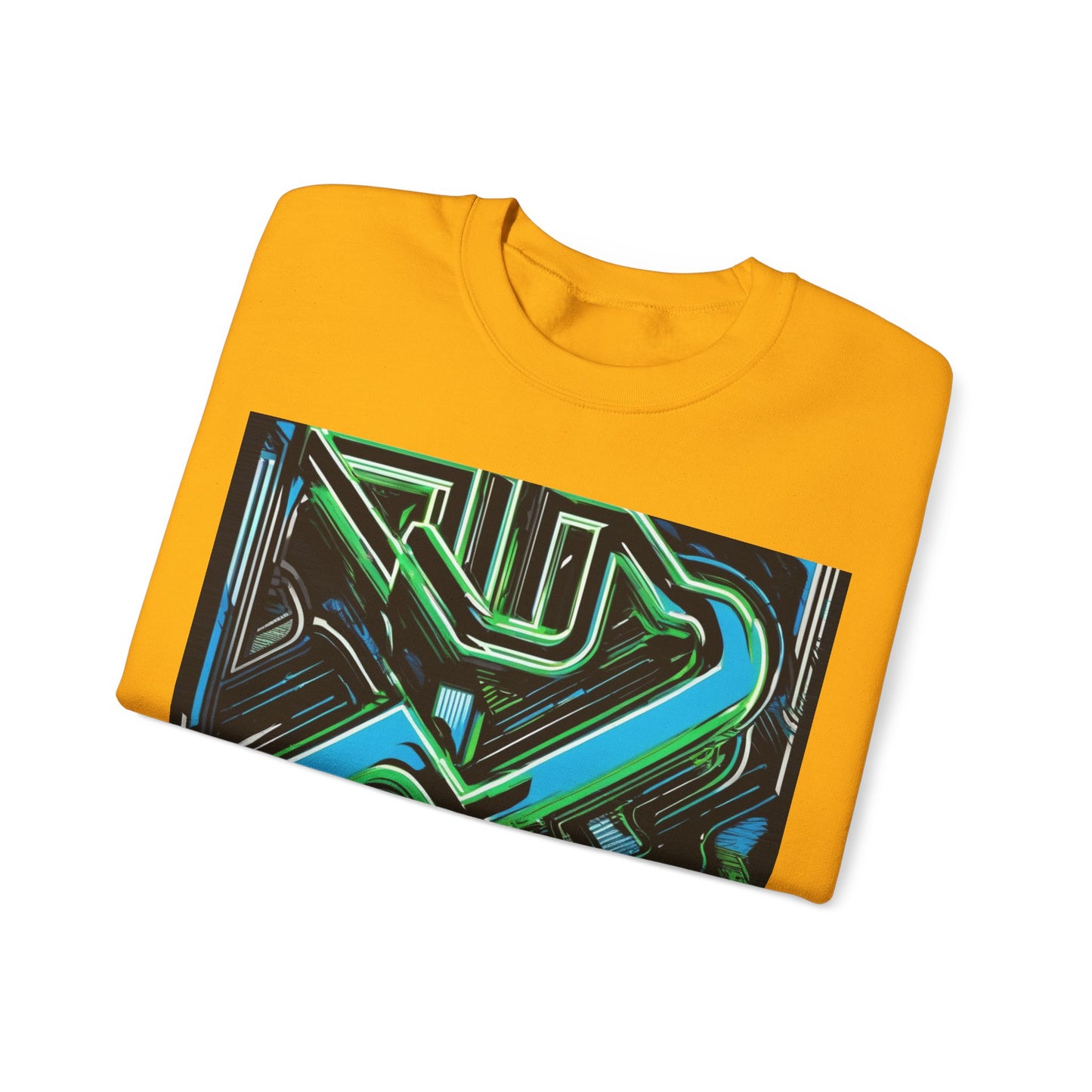 boostlete-boost-mode-type-constancia-gana-diagonal-badge-0185 — Unisex Heavy Blend Crewneck Sweatshirt (Gildan)