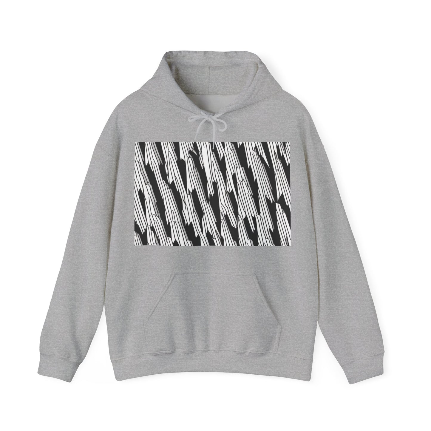 boostlete-iron-intent-pattern-micro-isometric-0199 — Unisex Heavy Blend Hooded Sweatshirt (Gildan)