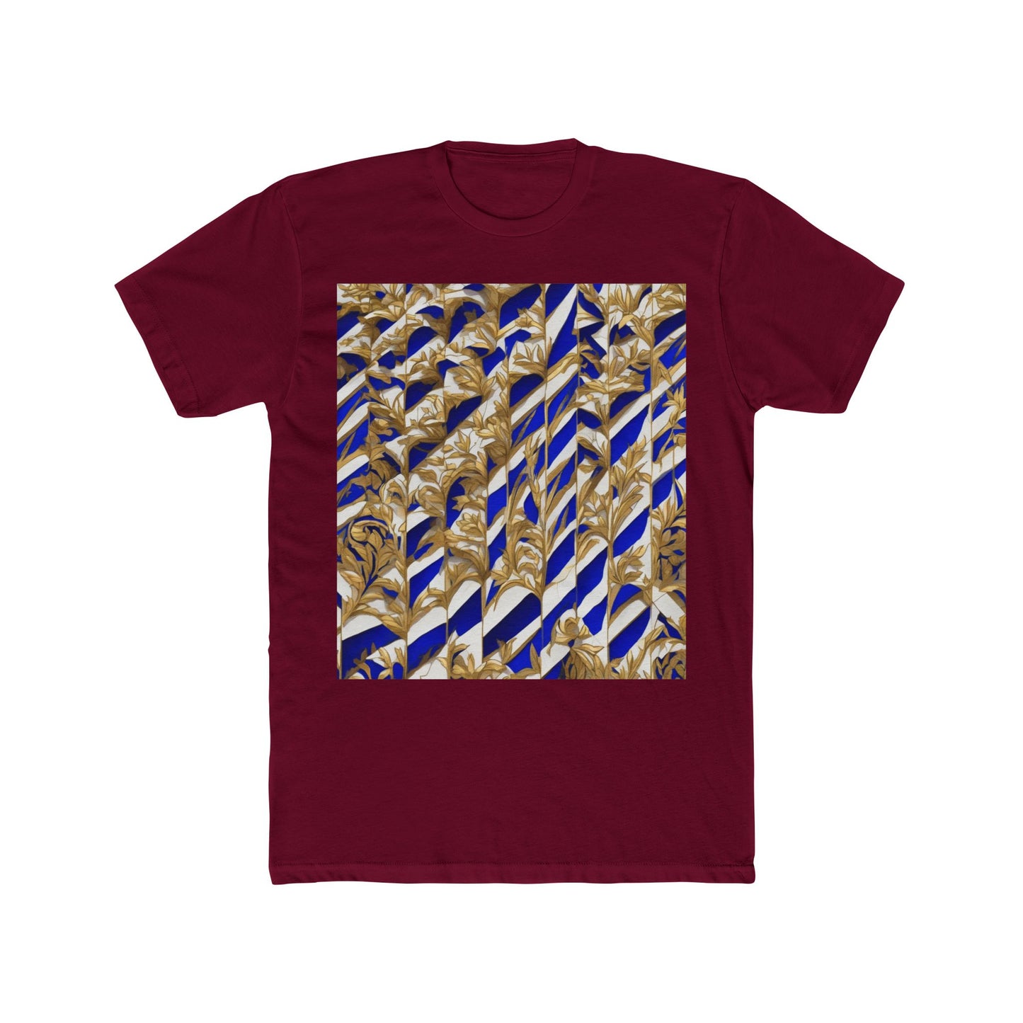 boostlete-iron-intent-pattern-stair-steps-engraved-0083 — Unisex Cotton Crew Tee (NL 3600)