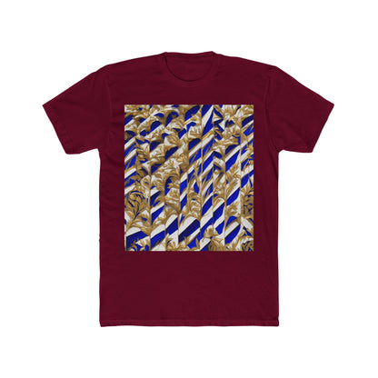 boostlete-iron-intent-pattern-stair-steps-engraved-0083 — Unisex Cotton Crew Tee (NL 3600)