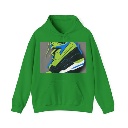 boostlete-quiet-power-icon-sneaker-duotone-paper-0066 — Unisex Heavy Blend Hooded Sweatshirt (Gildan)