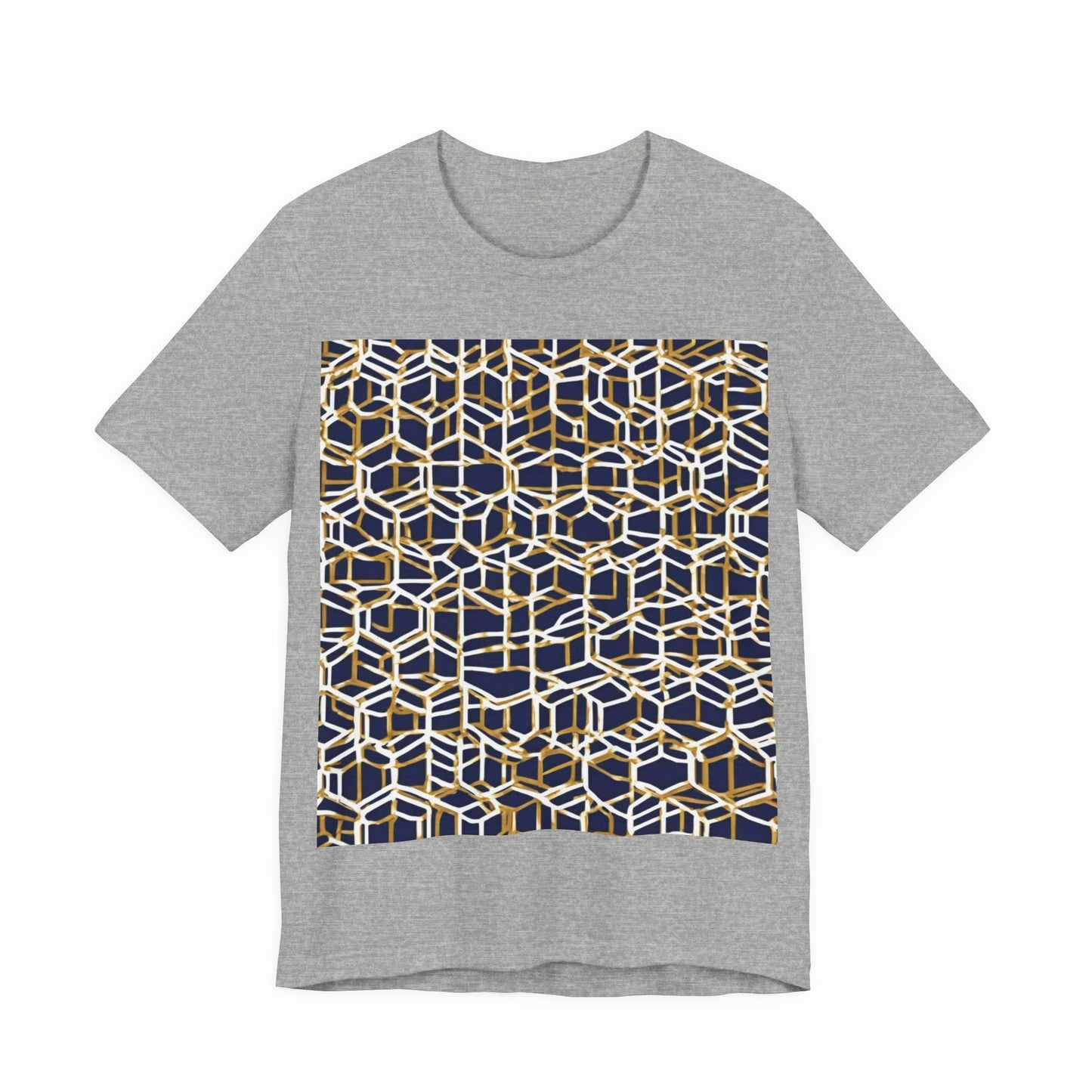 boostlete-am-crew-pattern-hex-industrial-0131 — Unisex Jersey Short Sleeve (B+C 3001)