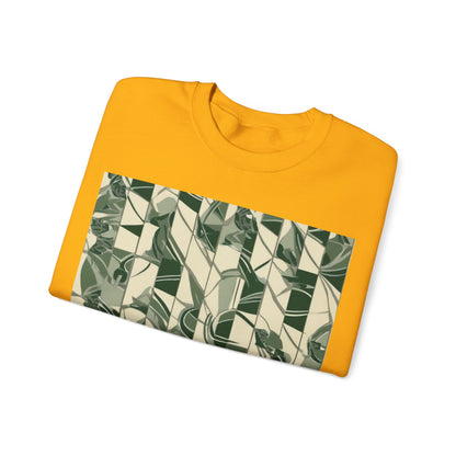 boostlete-mile-by-mile-pattern-stair-steps-athletic-0143 — Unisex Heavy Blend Crewneck Sweatshirt (Gildan)