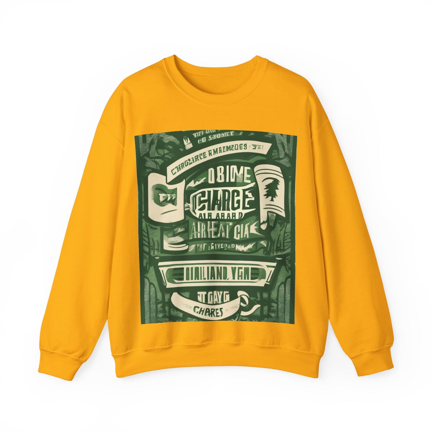 boostlete-am-crew-type-charge-ahead-banner-paper-0965 — Unisex Heavy Blend Crewneck (G18000)