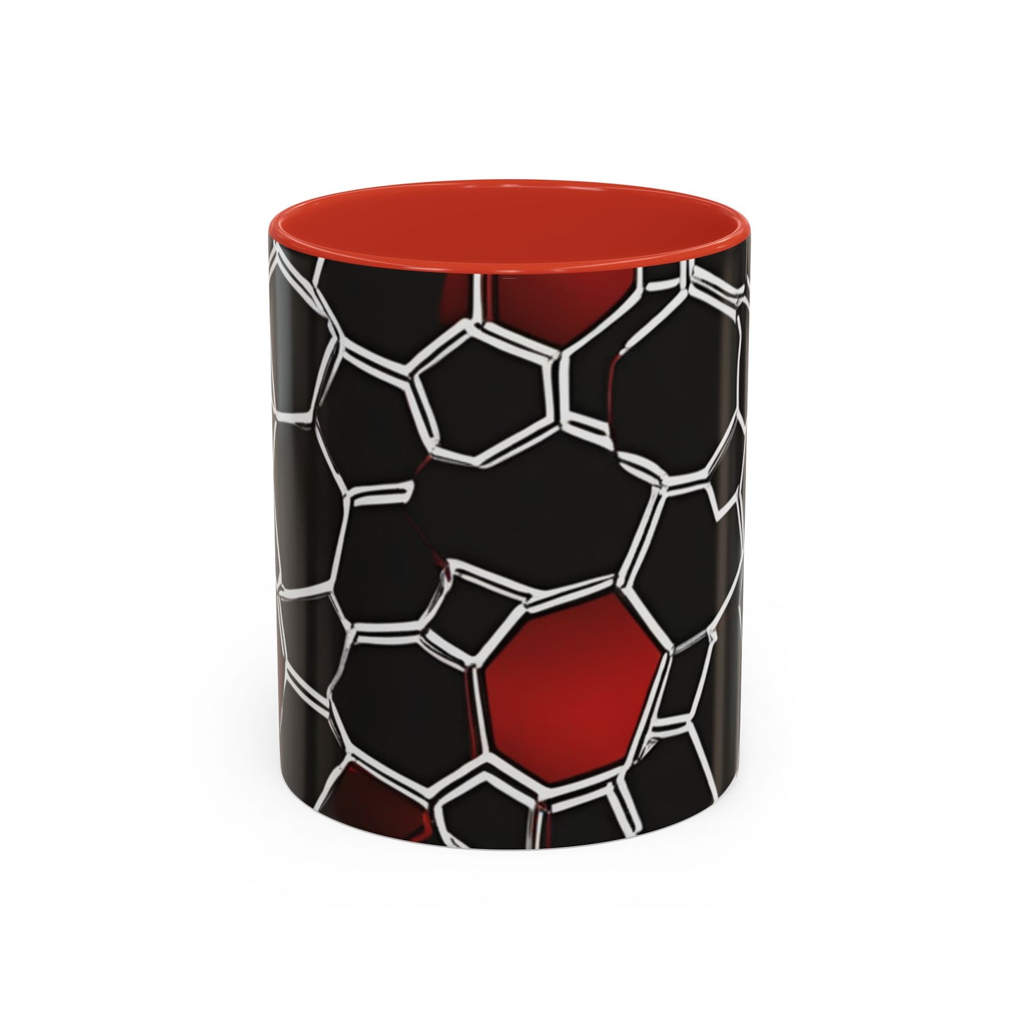 boostlete-quiet-power-pattern-hex-vector-0039 — Accent Mug 11/15oz