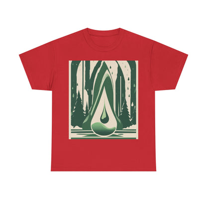 boostlete-quiet-power-icon-water-glitch-retro-0186 — Unisex Heavy Cotton Tee (Gildan 5000)