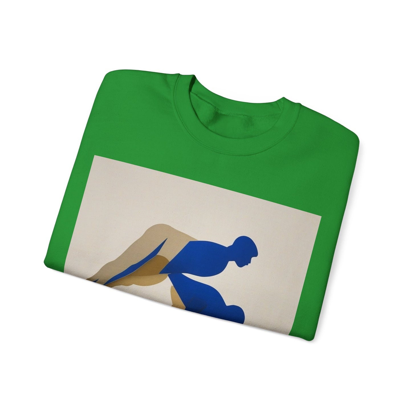 boostlete-mile-by-mile-scene-push-up-duotone-paper-0040 — Unisex Heavy Blend Crewneck Sweatshirt (Gildan)