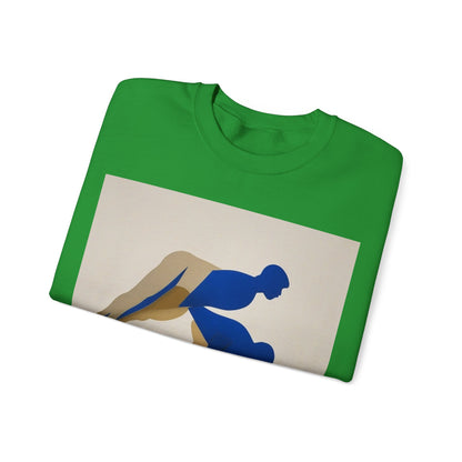 boostlete-mile-by-mile-scene-push-up-duotone-paper-0040 — Unisex Heavy Blend Crewneck Sweatshirt (Gildan)