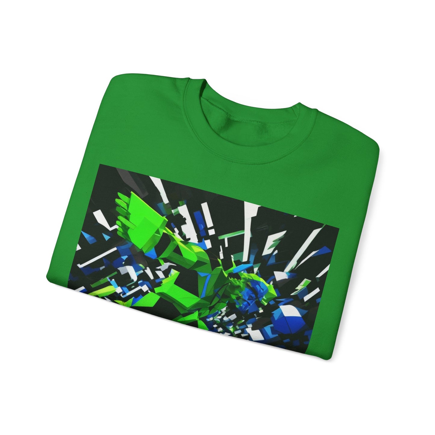 boostlete-pr-season-scene-sprinter-3d-geometric-0896 — Unisex Heavy Blend Crewneck (G18000)
