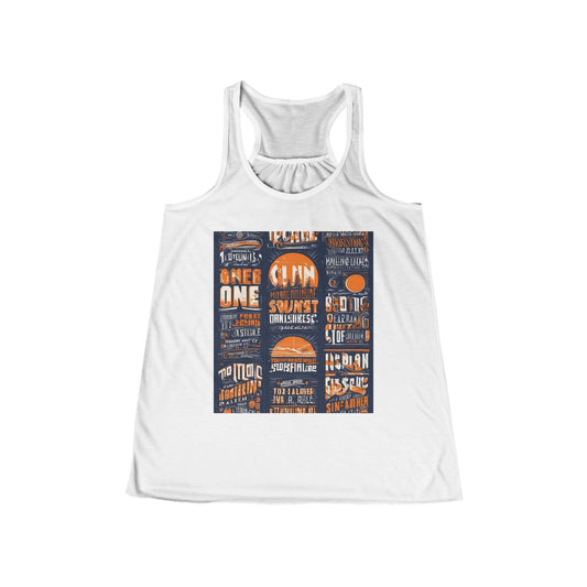 boostlete-pr-season-type-one-more-split-monoline-0033 — Women's Flowy Racerback Tank (B+C 8800)