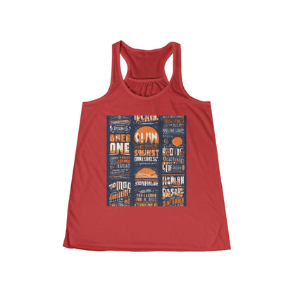 boostlete-pr-season-type-one-more-split-monoline-0033 — Women's Flowy Racerback Tank (B+C 8800)
