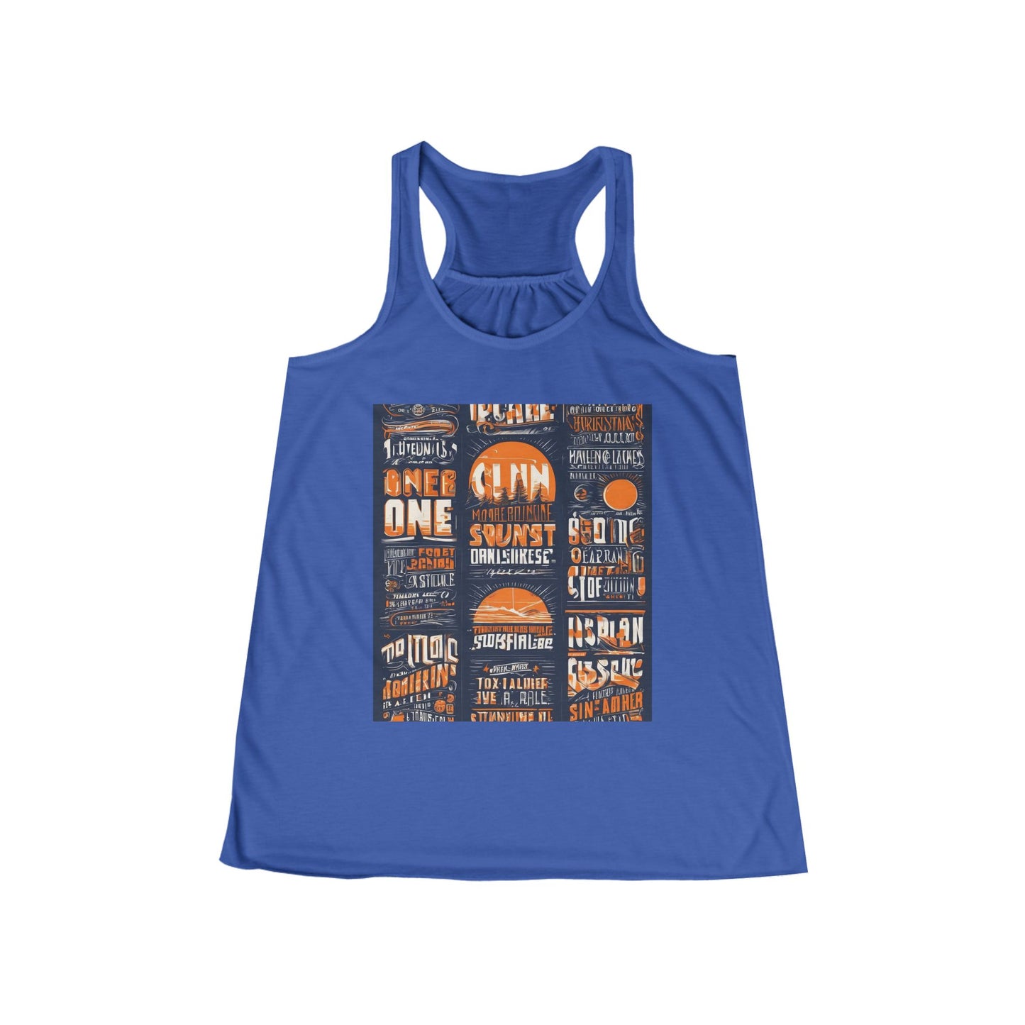 boostlete-pr-season-type-one-more-split-monoline-0033 — Women's Flowy Racerback Tank (B+C 8800)