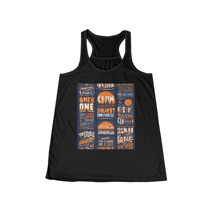 boostlete-pr-season-type-one-more-split-monoline-0033 — Women's Flowy Racerback Tank (B+C 8800)
