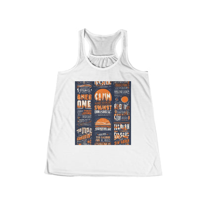 boostlete-pr-season-type-one-more-split-monoline-0033 — Women's Flowy Racerback Tank (B+C 8800)
