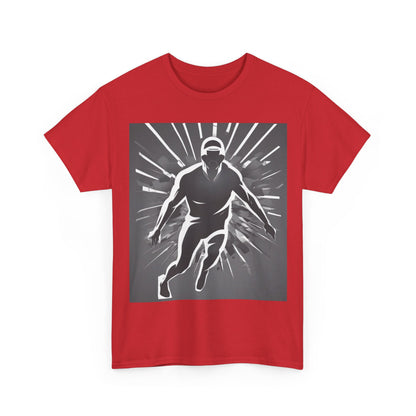 boostlete-iron-intent-scene-sprinter-soft-athletic-0108 — Unisex Heavy Cotton Tee (Gildan 5000)