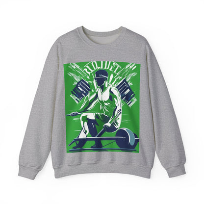 boostlete-am-crew-scene-rower-grainy-bold-0172 — Unisex Heavy Blend Crewneck Sweatshirt (Gildan)
