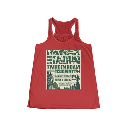 boostlete-field-day-type-make-the-rep-count-arc-bold-0301 — Women's Flowy Racerback Tank (B+C 8800)